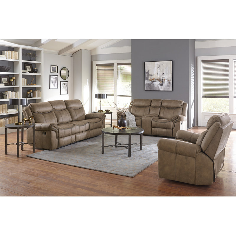 Red Barrel Studio® Knoxville 87'' Faux Leather Reclining Sofa Wayfair